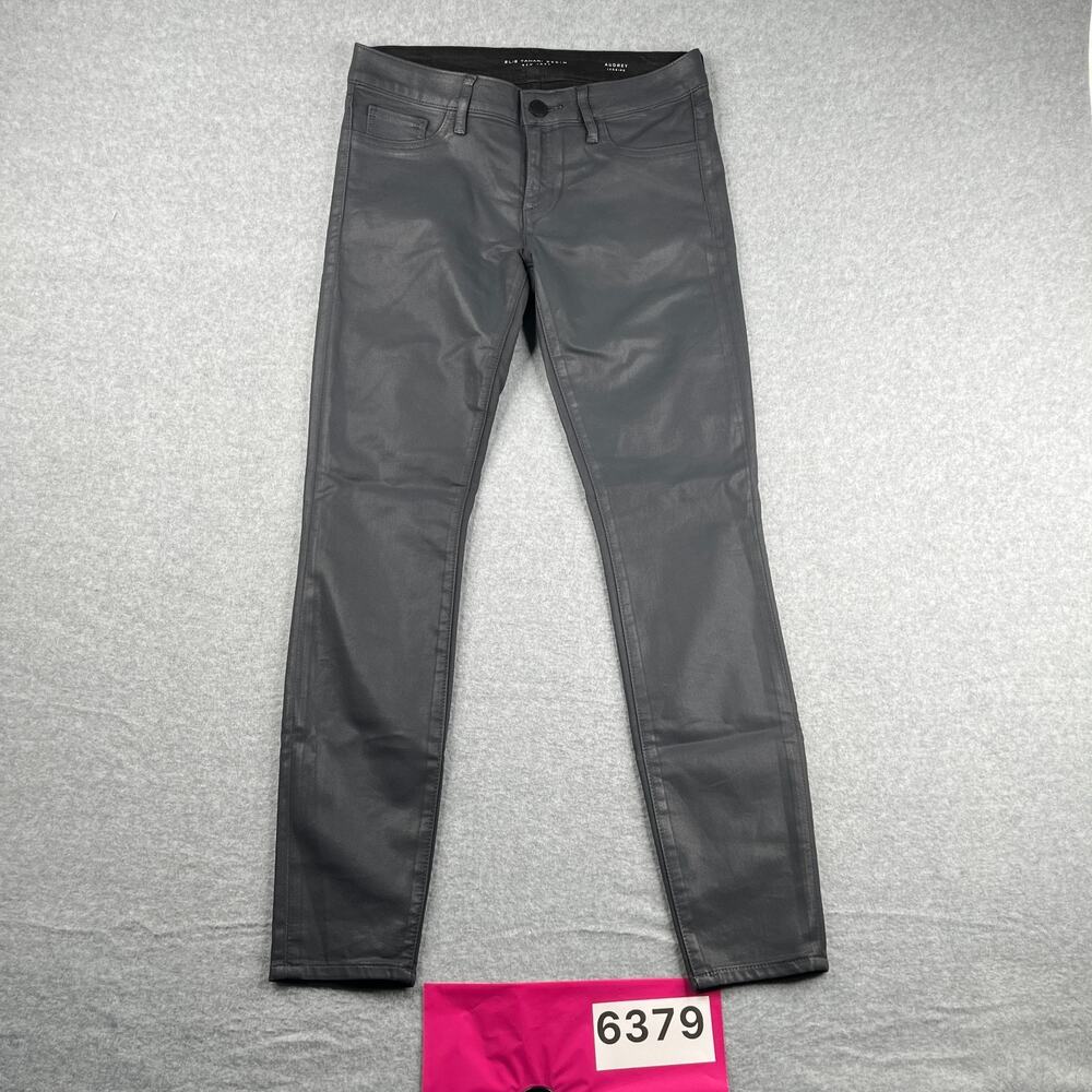 Elie Tahari Denim Audrey Pants Legging Womens Size 27 Gray Stretch Casual *SEE